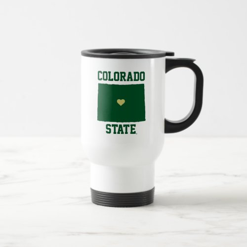 Colorado State University State Love Travel Mug