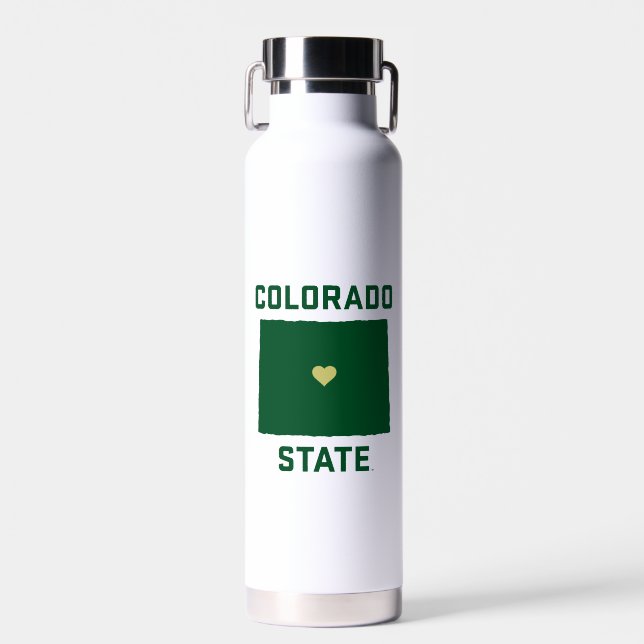 Colorado State University State Love Water Bottle (Front)
