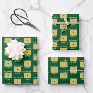 Colorado State University State Love Wrapping Paper Sheets