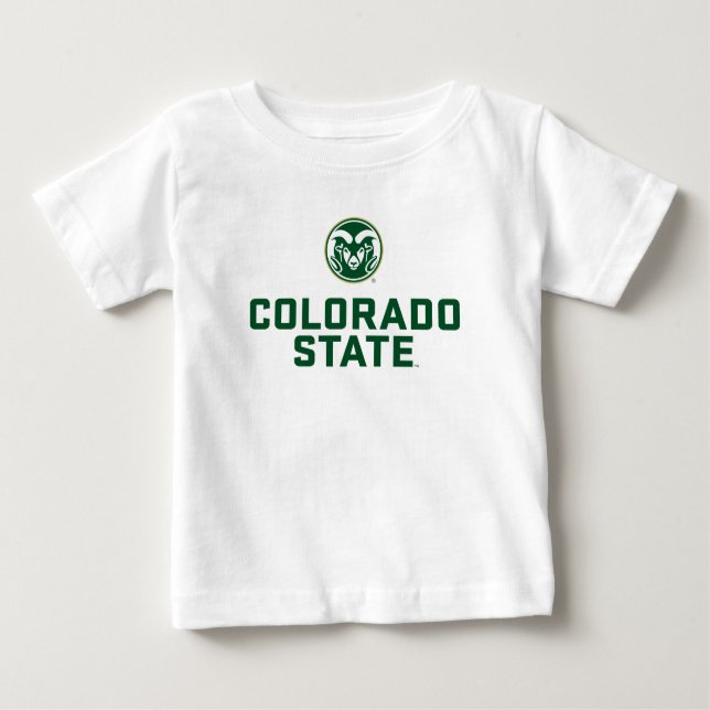 Colorado State University with Logo Baby T-Shirt (Front)