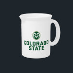 Colorado State University with Logo Beverage Pitcher<br><div class="desc">Check out these new Colorado State University designs! Show off your CSU Ram pride with these new Colorado State products. These make perfect gifts for the Ram student,  alumni,  family,  friend or fan in your life.</div>