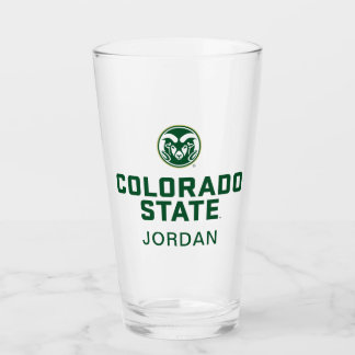 Colorado State University with Logo Glass