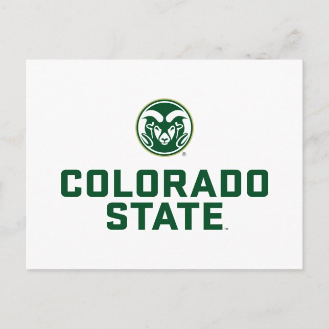 Colorado State University with Logo Postcard (Front)