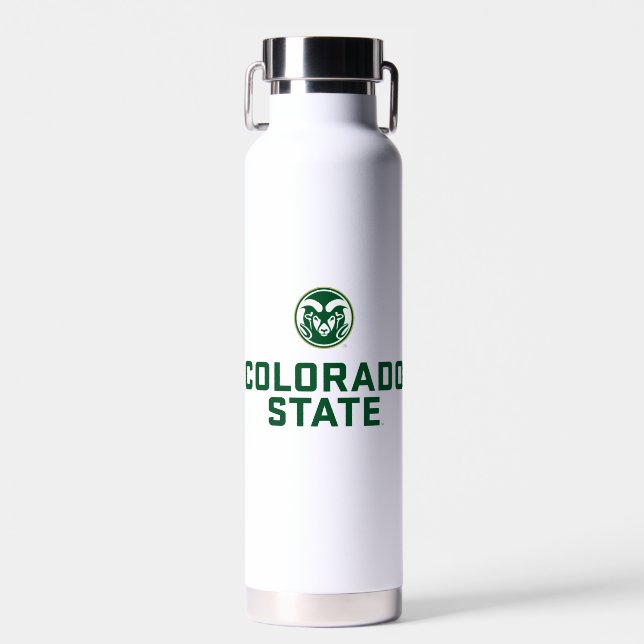 Colorado State University with Logo Water Bottle (Front)