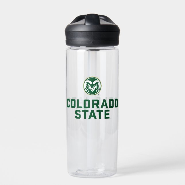 Colorado State University with Logo Water Bottle (Front)