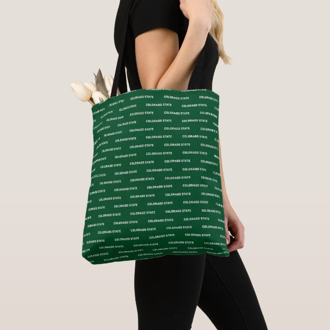 Colorado State University Word Mark Tote Bag (Close Up)