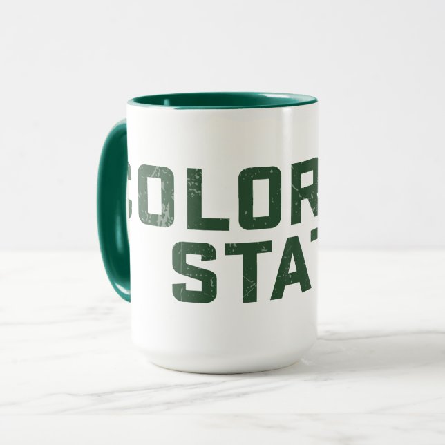 Colorado State Word Mark Distressed Mug (Front Left)