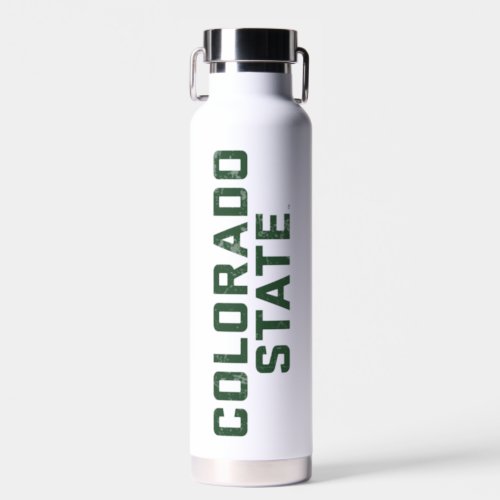 Colorado State Word Mark Distressed Water Bottle