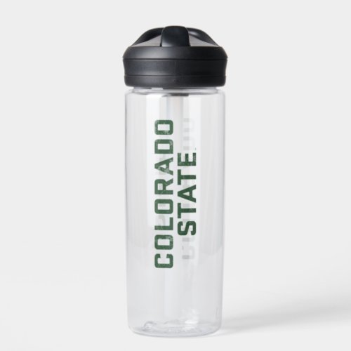 Colorado State Word Mark Distressed Water Bottle
