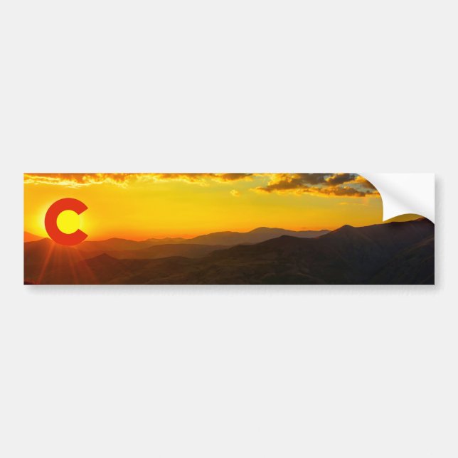 Colorado Sunset III Bumper Sticker (Front)