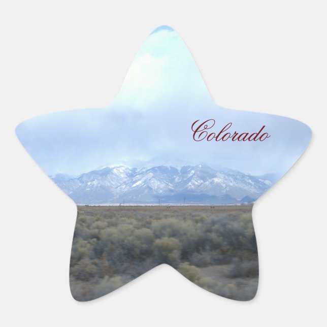Colorado Template Star Stickers (Front)