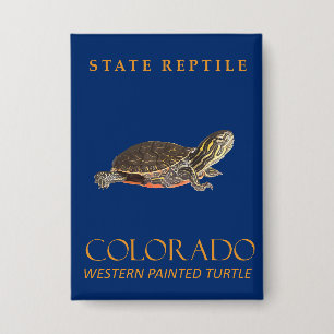 Colorado Territory Baby Western Painted Turtle Button