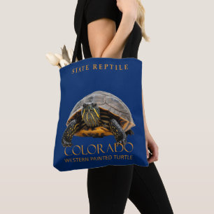 Colorado Territory Reptile Western Painted Turtle Tote Bag