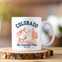 Colorado The Centennial State | Deer & Mountain