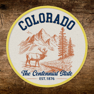 Colorado The Centennial State   Deer & Mountain Patch