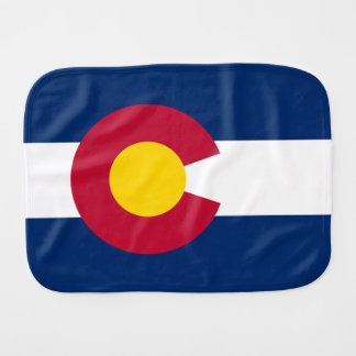 Colorado: The Centennial US State Flag Baby Burp Cloth