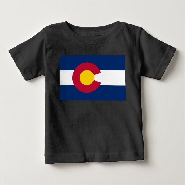 Colorado: The Centennial US State Flag Baby T-Shirt (Front)