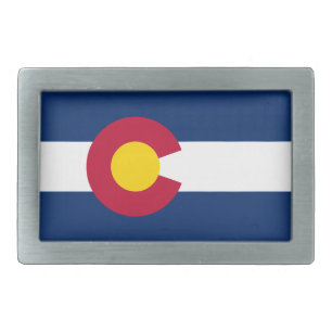 Colorado: The Centennial US State Flag Belt Buckle