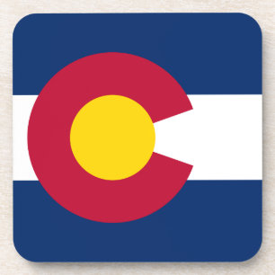 Colorado: The Centennial US State Flag Beverage Coaster