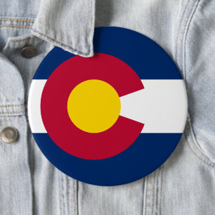 Colorado: The Centennial US State Flag Button