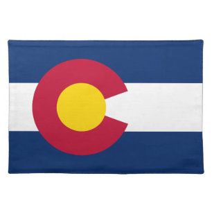 Colorado: The Centennial US State Flag Cloth Placemat