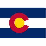 Colorado: The Centennial US State Flag Cutout<br><div class="desc">In the year 1911, the state of Colorado, a land of breathtaking beauty and boundless opportunity, sought a flag to symbolize its unique identity. A committee was formed to design a flag that would capture the essence of the Centennial State. - After much deliberation, a design was chosen that celebrated...</div>
