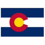 Colorado: The Centennial US State Flag Cutout<br><div class="desc">In the year 1911, the state of Colorado, a land of breathtaking beauty and boundless opportunity, sought a flag to symbolize its unique identity. A committee was formed to design a flag that would capture the essence of the Centennial State. - After much deliberation, a design was chosen that celebrated...</div>