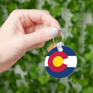 Colorado: The Centennial US State Flag Keychain