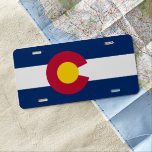Colorado: The Centennial US State Flag License Plate