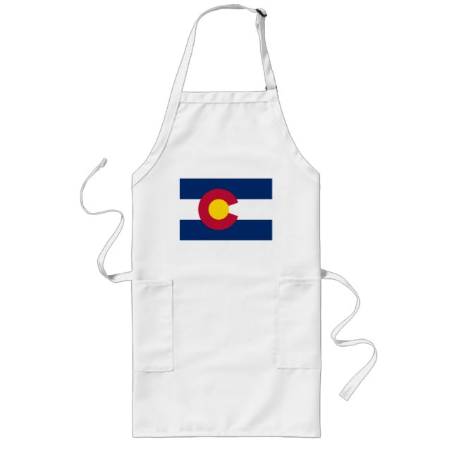 Colorado: The Centennial US State Flag Long Apron (Front)