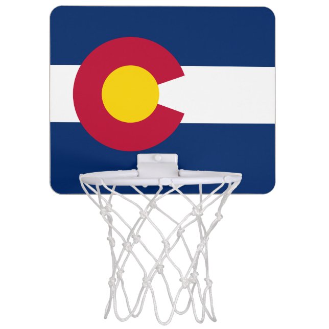 Colorado: The Centennial US State Flag Mini Basketball Hoop (Front)