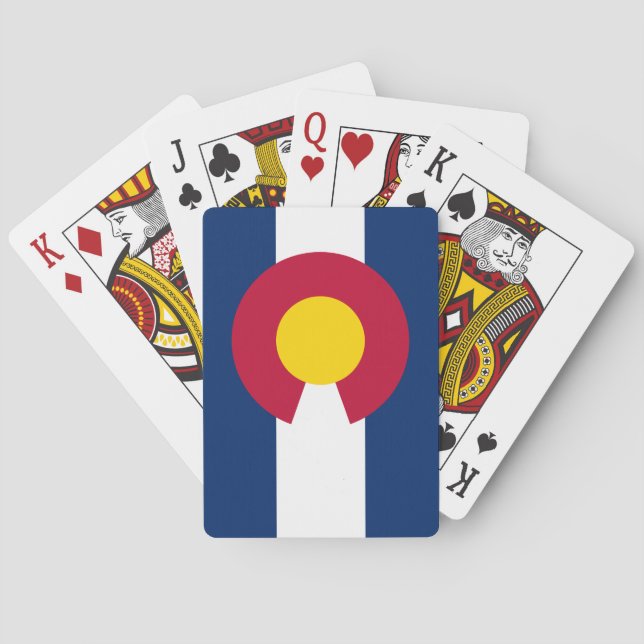 Colorado: The Centennial US State Flag Poker Cards (Back)