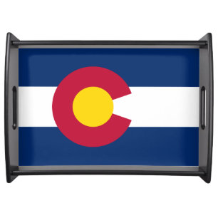 Colorado: The Centennial US State Flag Serving Tray