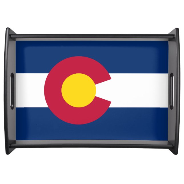 Colorado: The Centennial US State Flag Serving Tray (Front)