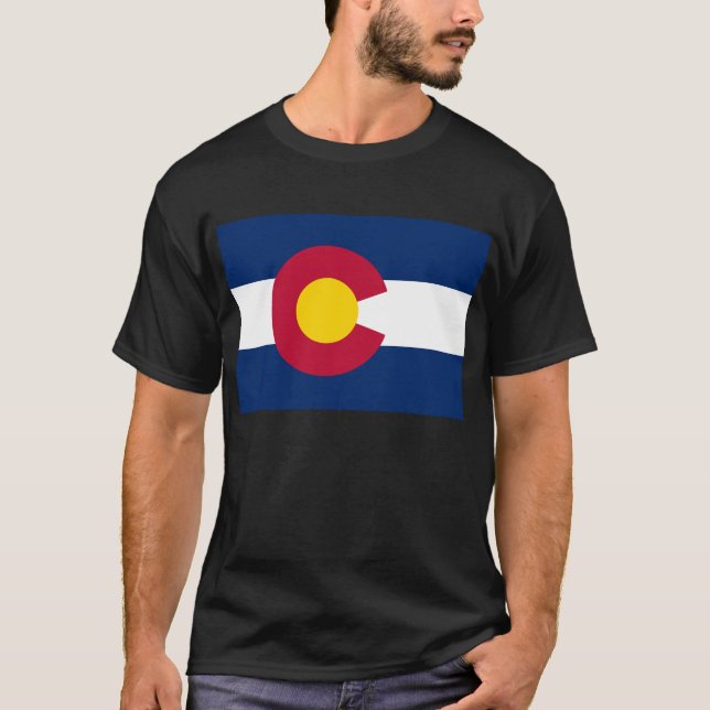 Colorado: The Centennial US State Flag T-Shirt (Front)