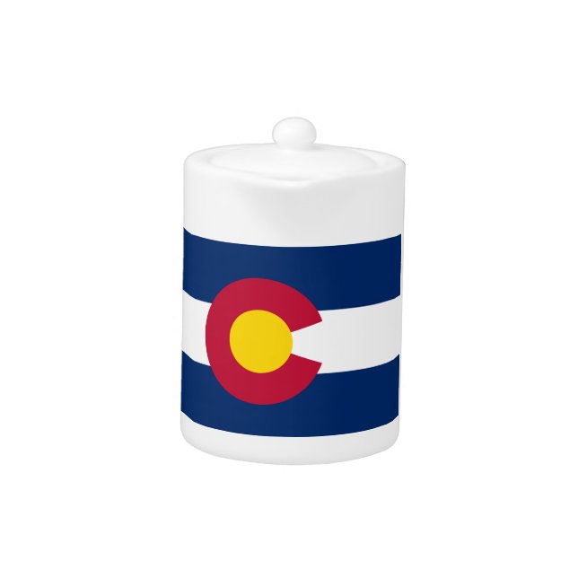Colorado: The Centennial US State Flag Teapot (Front)
