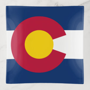 Colorado: The Centennial US State Flag Trinket Tray