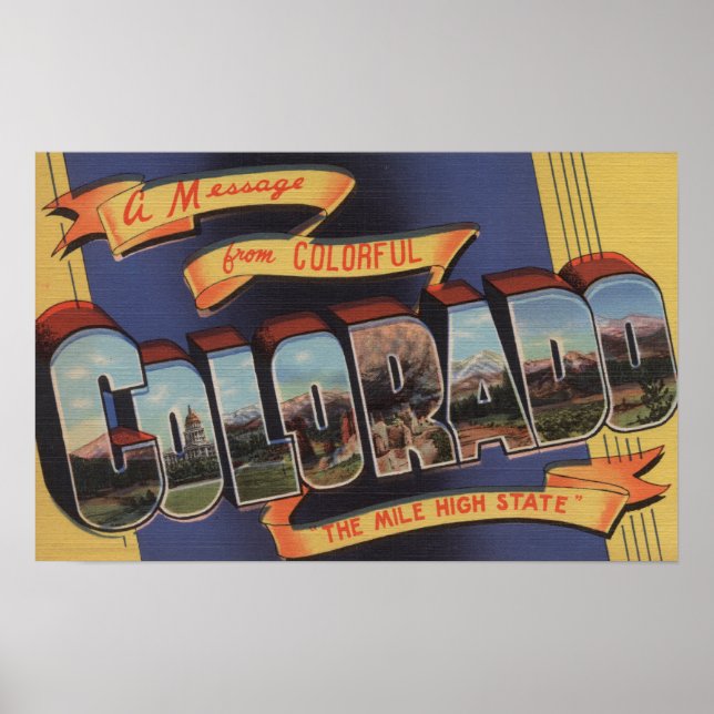 Colorado (The Mile High State) Poster (Front)