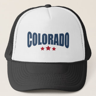 Colorado Three Stars Design Trucker Hat