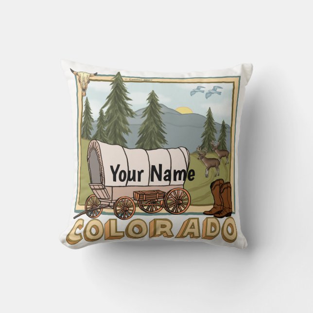 Colorado  throw pillow (Front)