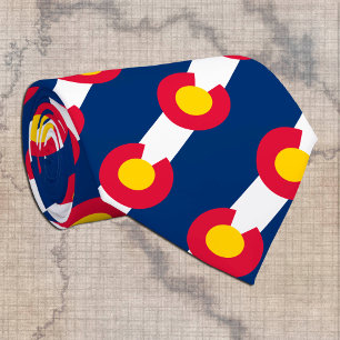 Colorado Ties, fashion USA, Colorado Flag business Neck Tie