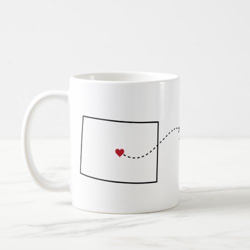 Colorado to Ohio _ Heart2Heart Coffee Mug