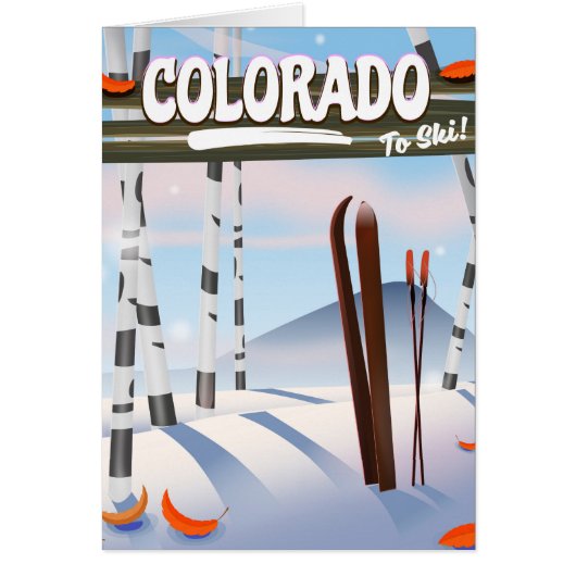 Colorado To Ski! Cards (Front)
