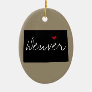 Colorado Town Ceramic Ornament