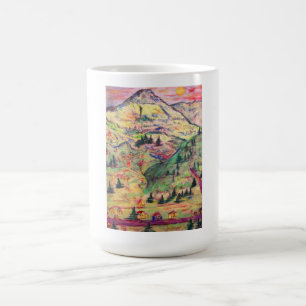 colorado town pastel coffee mug