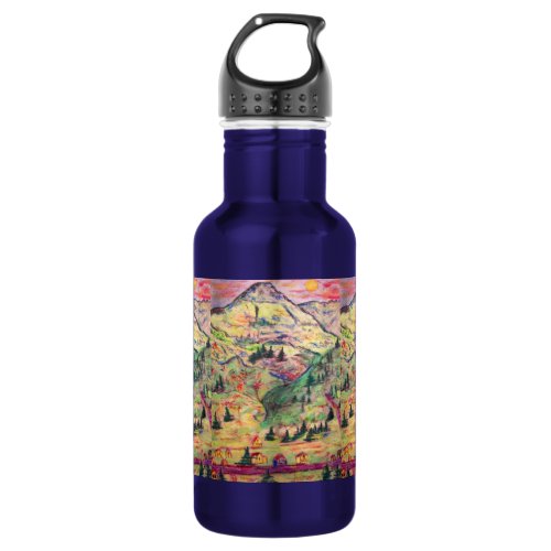 colorado  town stainless steel water bottle