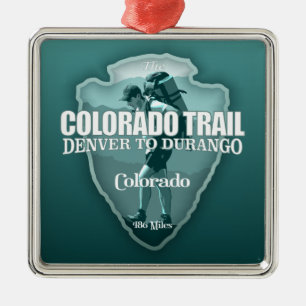 Colorado Trail (arrowhead T) Metal Ornament