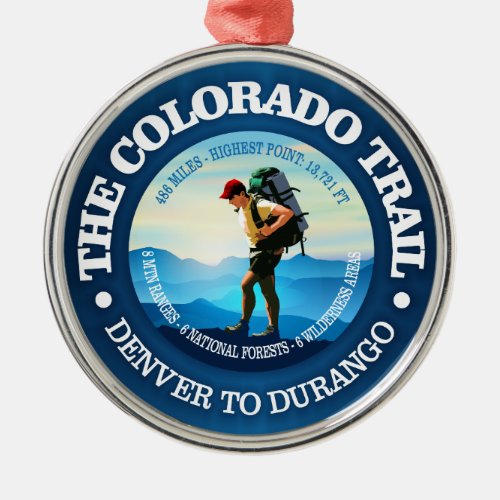 Colorado Trail C Metal Ornament
