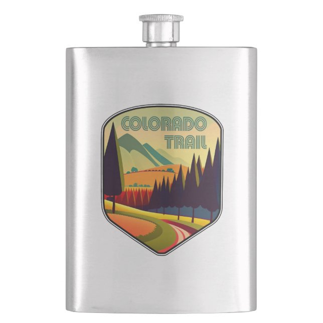 Colorado Trail Colors Flask (Front)