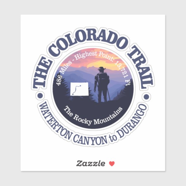 Colorado Trail (rd2) Sticker (Sheet)